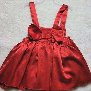 Little Girl Red Satin Jumper